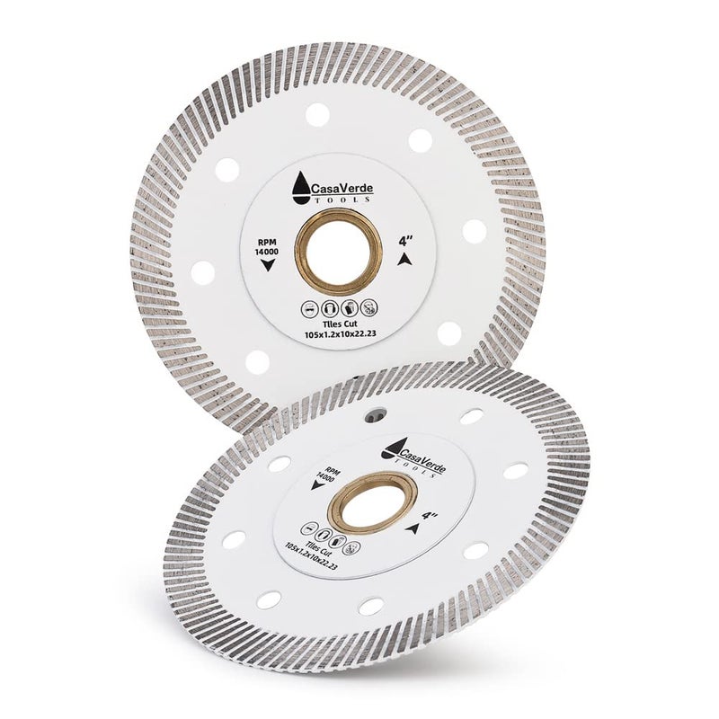 Casaverde 2pc/Lot 4 in Super Thin Dry Wet Diamond Porcelain Saw Blades - Image 1